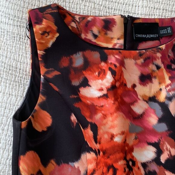 💛 Cynthia Rowley Floral Fit-and-Flare Dress - Picture 8 of 10